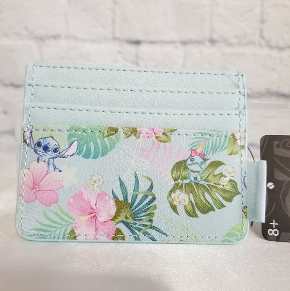 Loungefly Lilo and Stitch Tropical Duckling Disney Cardholder Wallet New - Picture 2 of 14